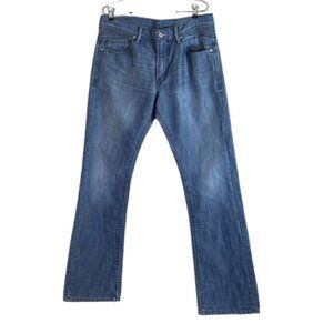 Levi's Mens 527 Black Label Boot Cut Snap Pocket Bootcut Jeans Blue Size 34 x 34